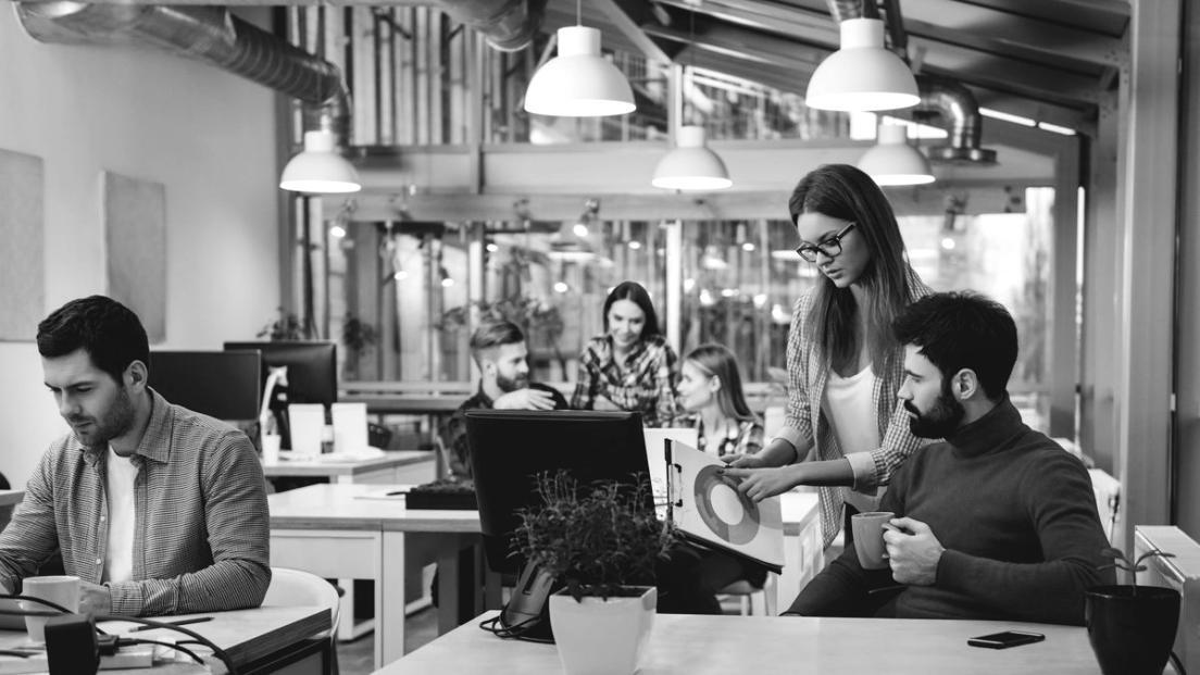 Professional conversion optimization workspace with analytics dashboard